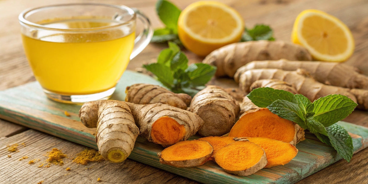 Turmeric and ginger wellness shots