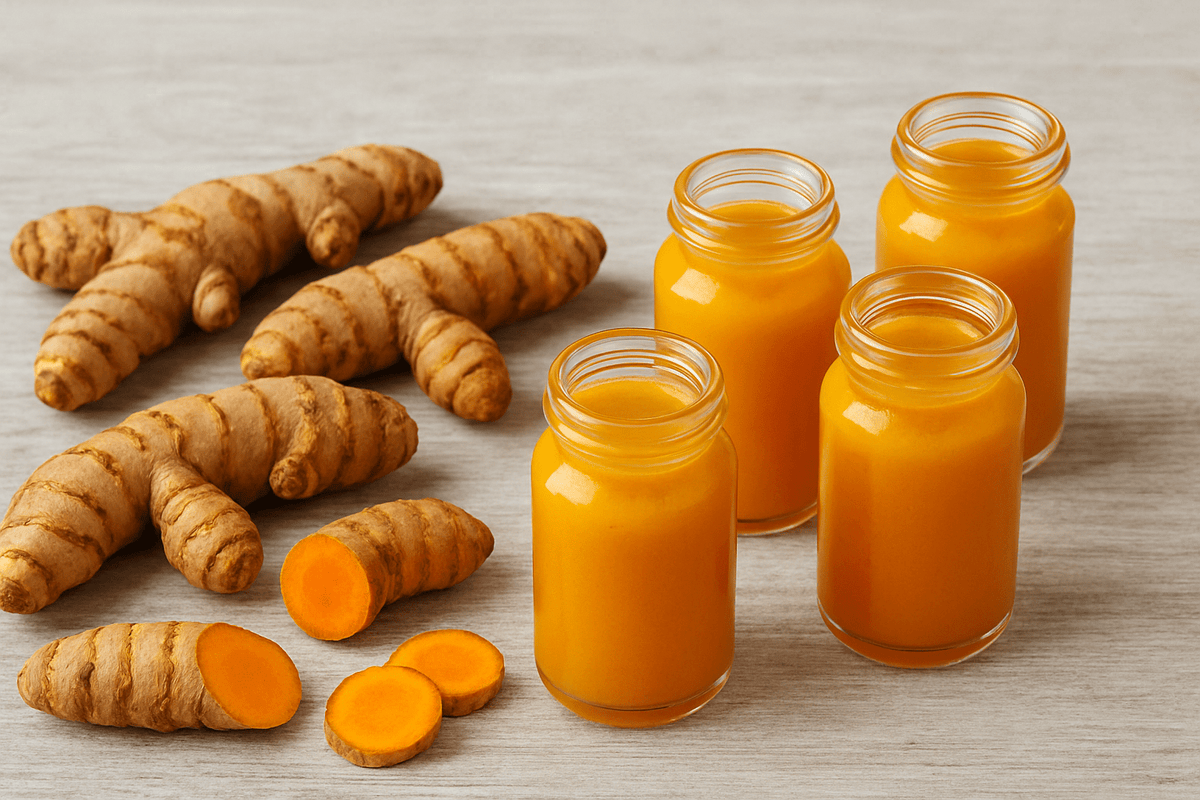 ginger lemon turmeric wellness shots