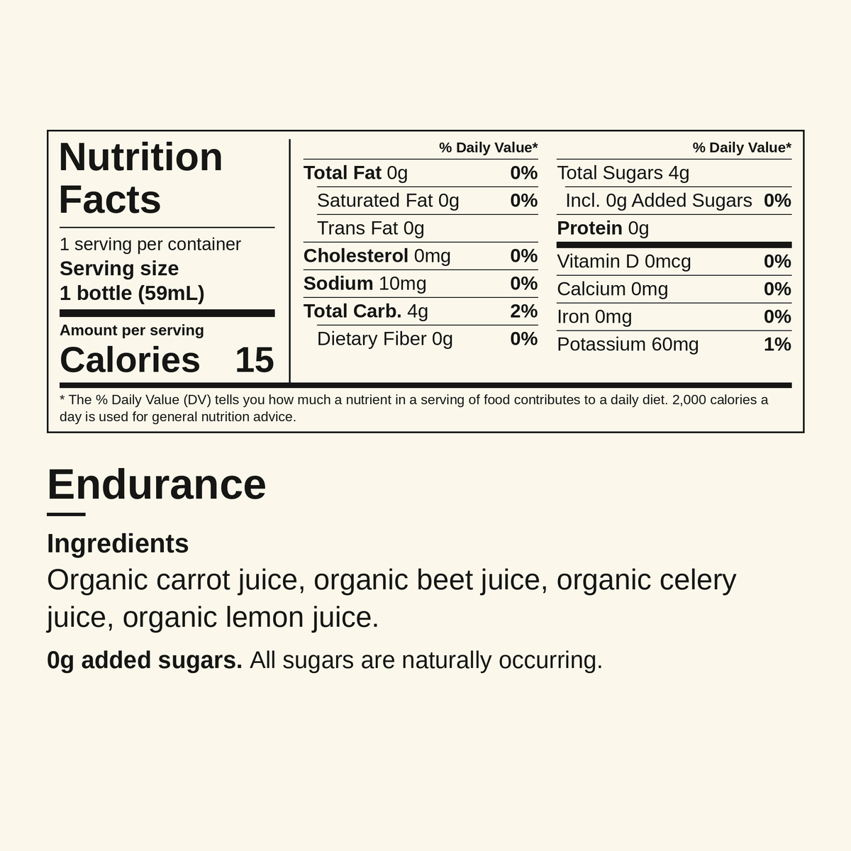 Elixir Shots Wellness Shots Endurance