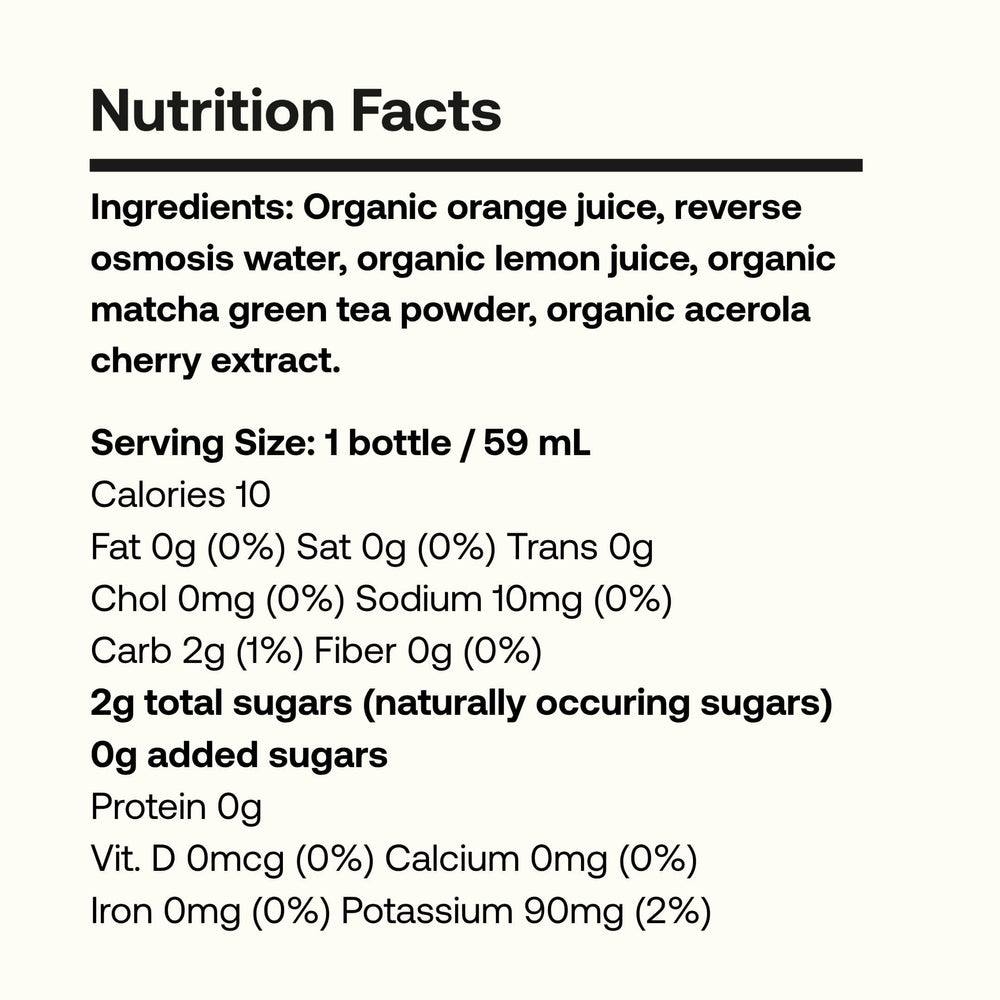Nutrition facts and ingredients for Energy
